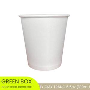 Ly Giấy Trắng 180ml (6.5oz)