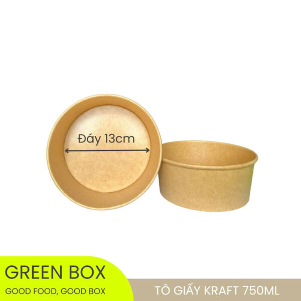 Tô Giấy Kraft 750ml - Image 3