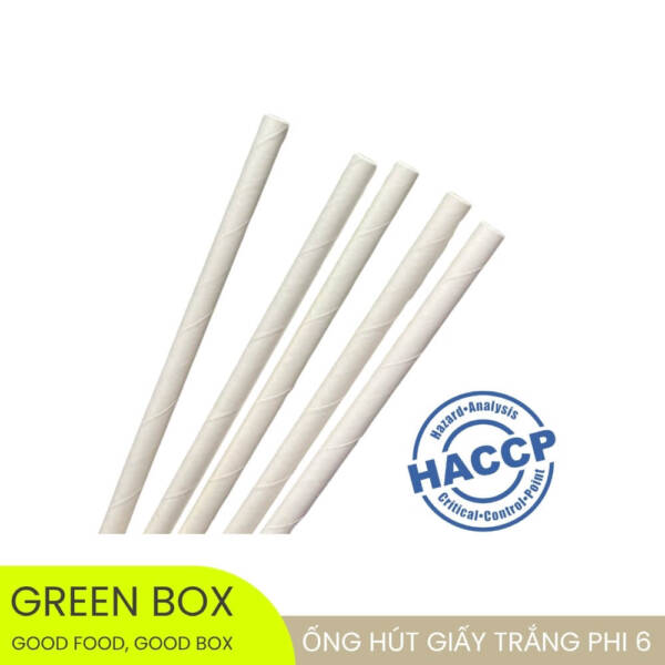 Ống Hút Giấy Trắng Phi 6 - Image 4