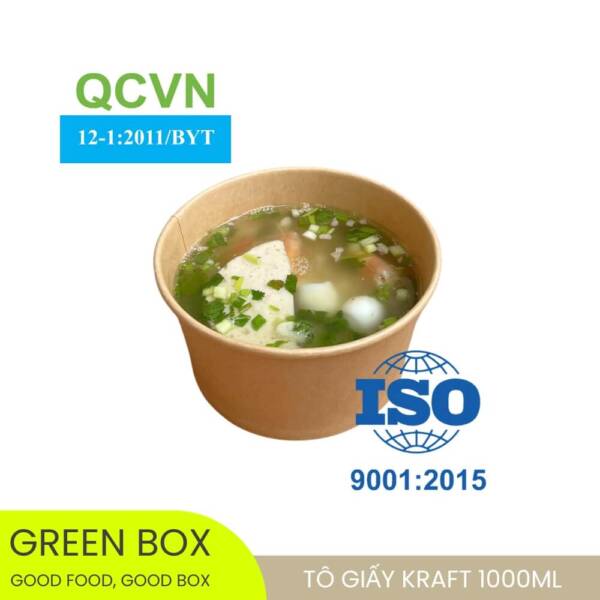 Tô Giấy Kraft 1000ml - Image 5
