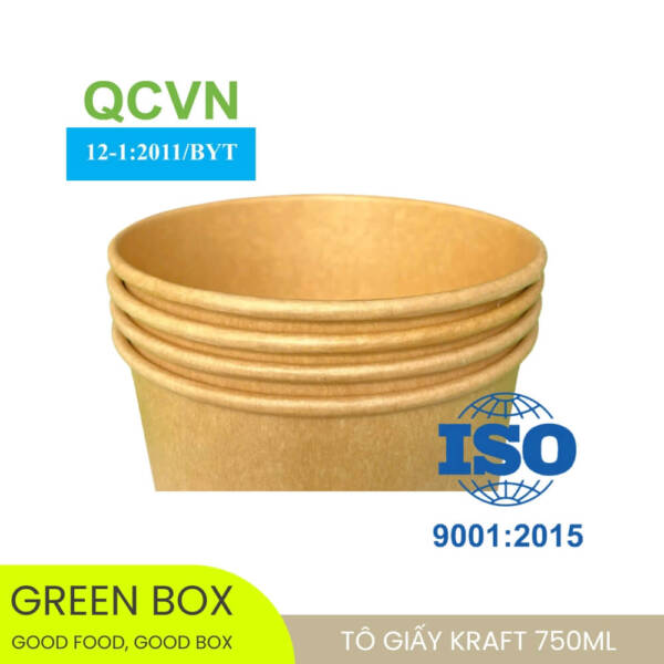 Tô Giấy Kraft 750ml - Image 5