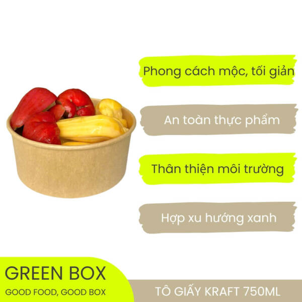 Tô Giấy Kraft 750ml - Image 6