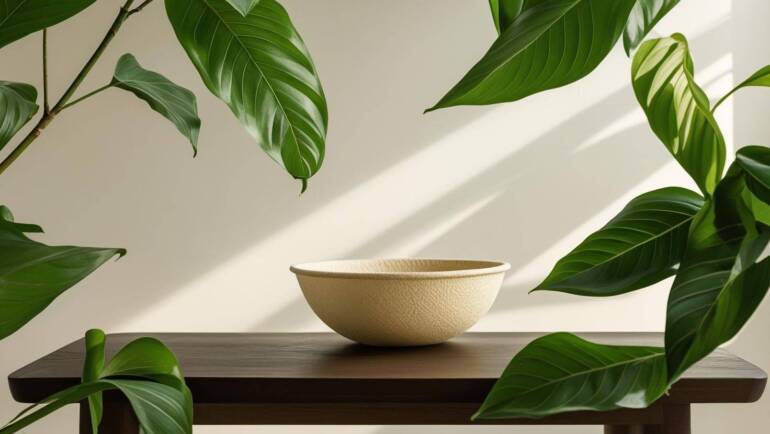 🥣 Tô giấy làm từ bã mía – Giải pháp thay thế thân thiện với môi trường