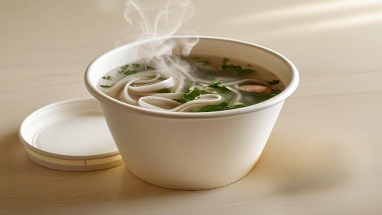 🥣 Tô giấy dùng một lần cho nhà hàng, quán bún, phở: Tiện lợi và chuyên nghiệp