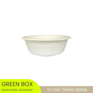 Tô Giấy Trắng 500ml