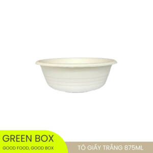 Tô Giấy Trắng 875ml