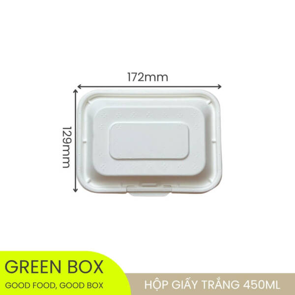 Hộp Giấy Trắng 450ml - Image 2