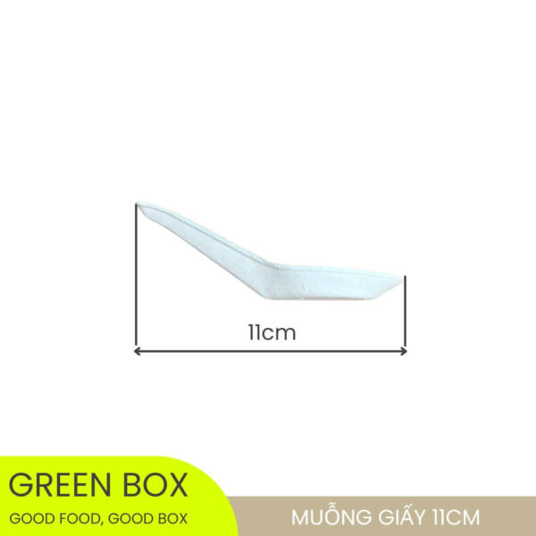 Muỗng Giấy Trắng 11cm - Image 2