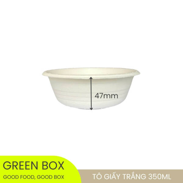 Tô Giấy Trắng 350ml - Image 2