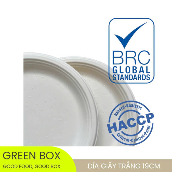 Dĩa Giấy Trắng 19cm - Image 3