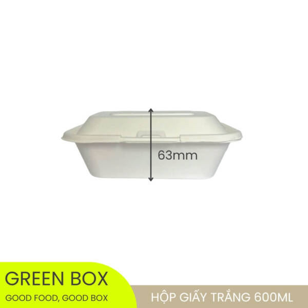 Hộp Giấy Trắng 600ml - Image 3