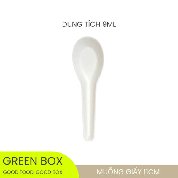 Muỗng Giấy Trắng 11cm - Image 3