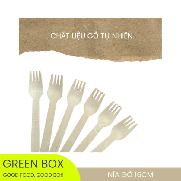 Nĩa Gỗ 16cm - Image 3