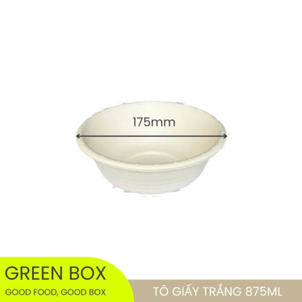Tô Giấy Trắng 875ml - Image 3