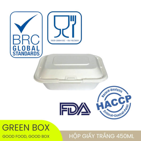 Hộp Giấy Trắng 450ml - Image 4