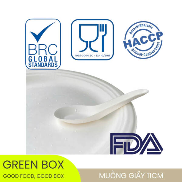 Muỗng Giấy Trắng 11cm - Image 4