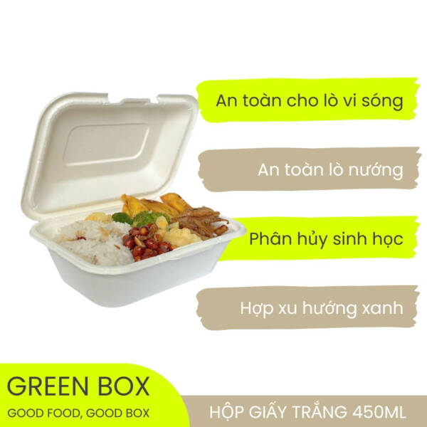 Hộp Giấy Trắng 450ml - Image 5