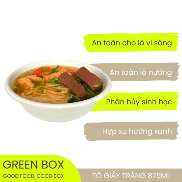 Tô Giấy Trắng 875ml - Image 5
