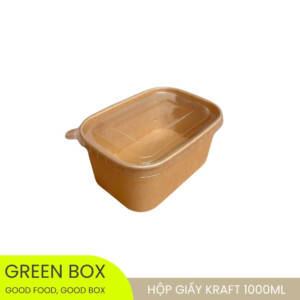 Hộp Giấy Kraft Chữ Nhật 1000ml