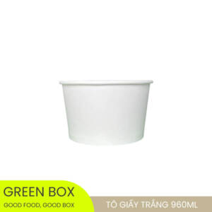 Tô Giấy Trắng 960ml (32oz)