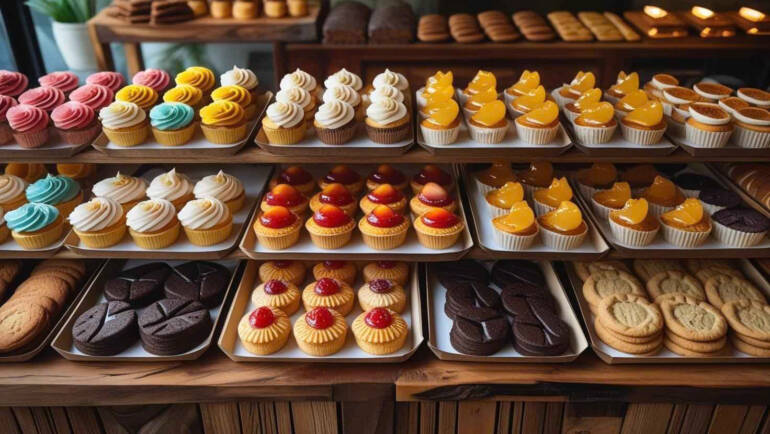 🧁 Tại Sao Các Tiệm Bánh Nên Dùng Khay Giấy Thay Vì Hộp Nhựa Mica?