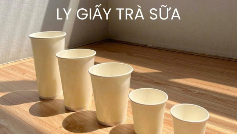 Ly giấy trắng – Xu hướng bao bì xanh trong ngành cà phê & trà sữa 2025 ☕🥤🌱