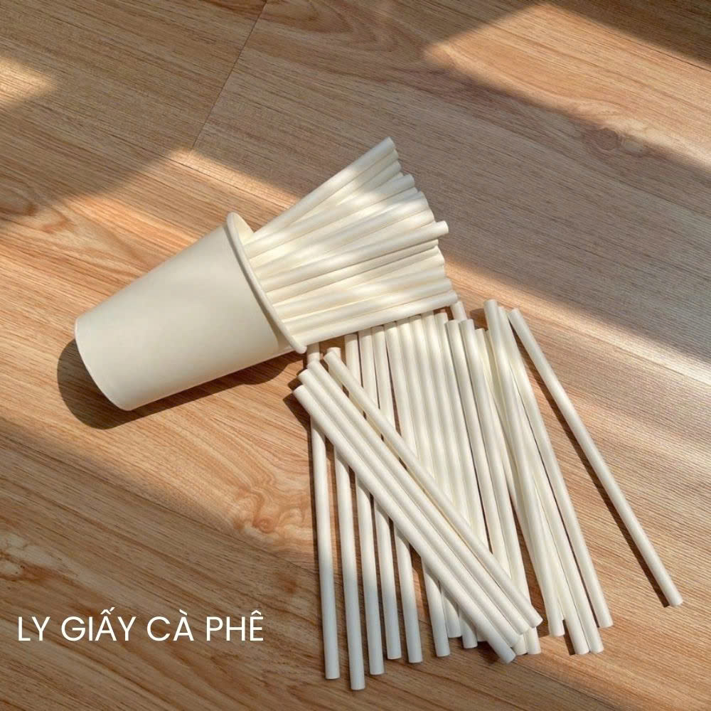 Ly giấy và ống hút giấy – Công cụ marketing xanh hiệu quả cho thương hiệu trà sữa 🌱🥤