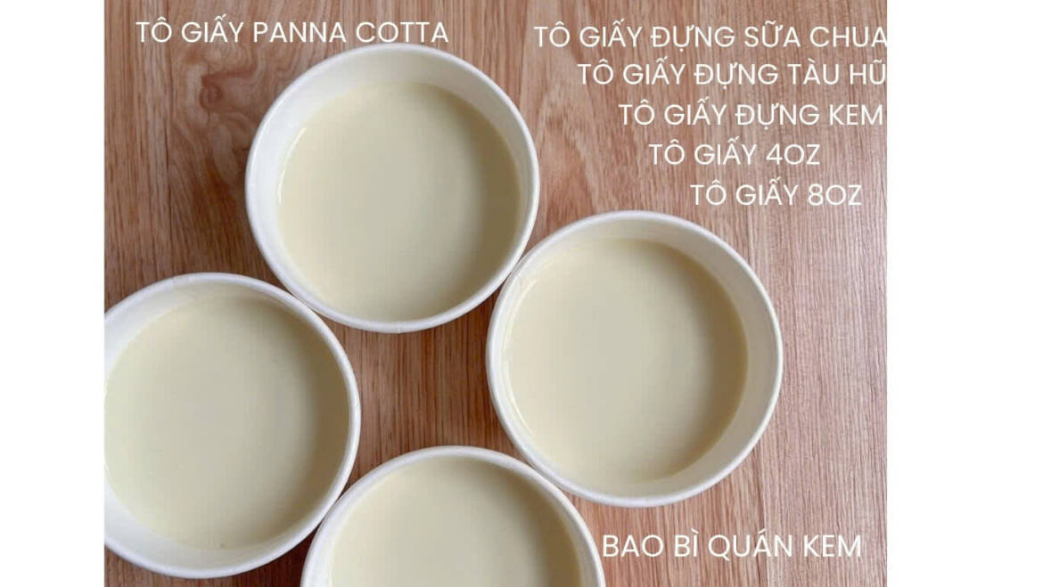 Tại sao tô giấy 4oz là lựa chọn hoàn hảo cho tiệm sữa chua và panna cotta?