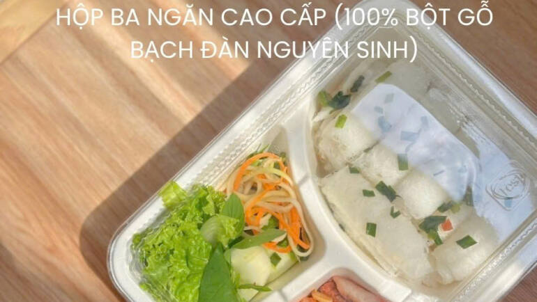 So sánh hộp bã mía nắp PET 1 ngăn/2 ngăn/3 ngăn – chọn loại nào cho dịch vụ cao cấp?