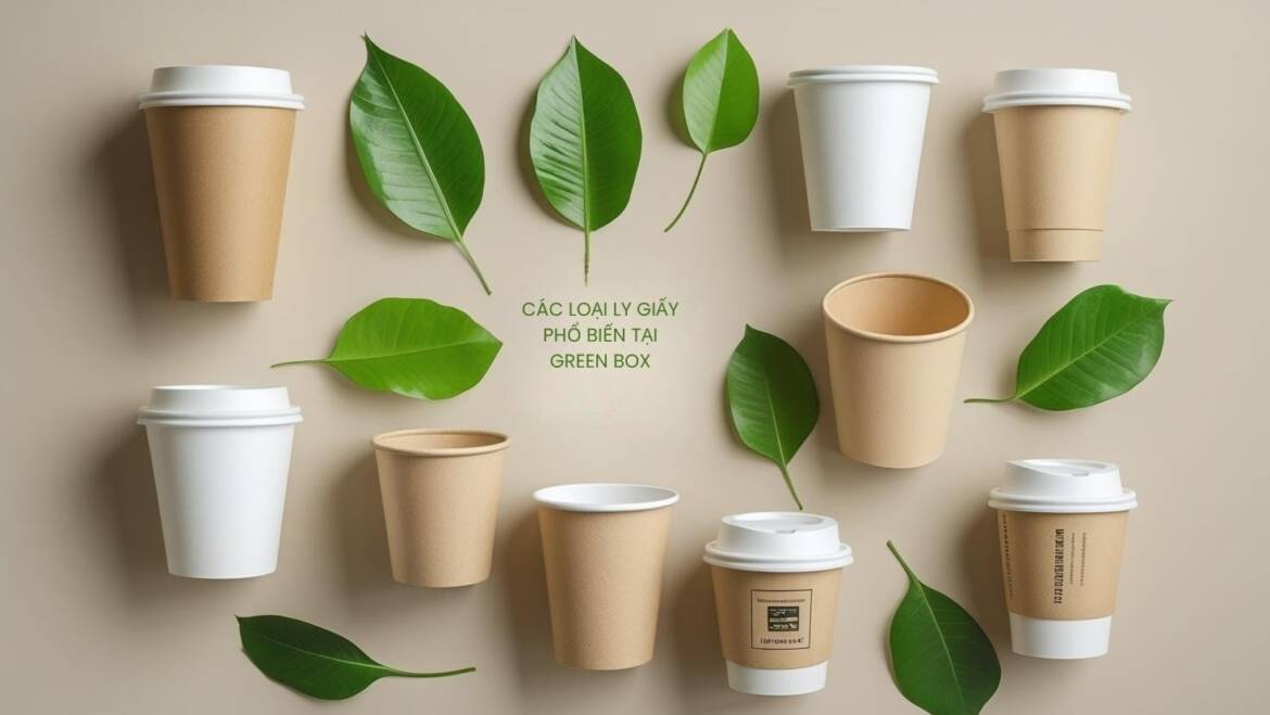 Các loại ly giấy trắng tại Green Box – Hướng dẫn chọn đúng size cho từng nhu cầu